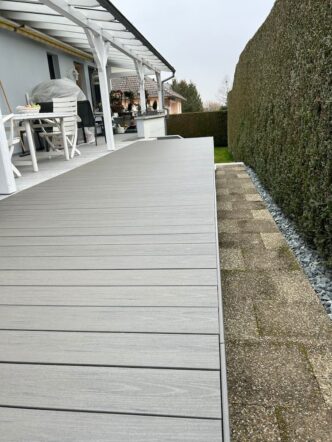 Projet d'extension de terrasse : après chantier