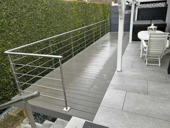 Projet d'extension de terrasse : après chantier