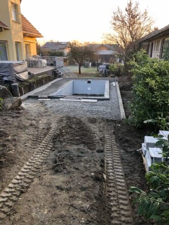 Montage d'une piscine Waterair à Habsheim