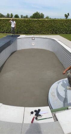 Chape d'une piscine Waterair à Hochstatt
